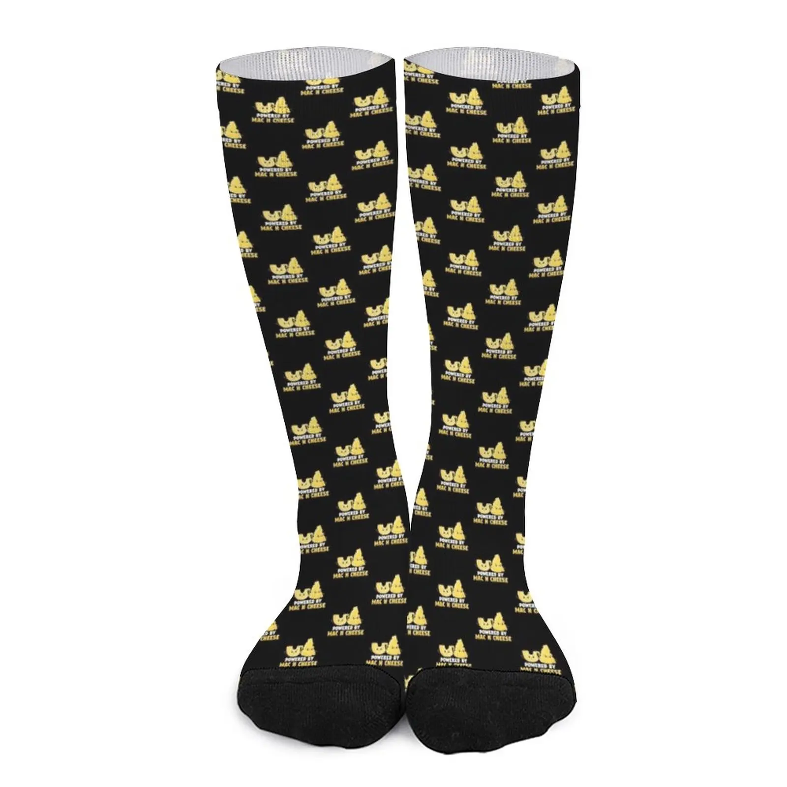 Powered By Mac n Cheese - Cheese Lovers Socks sock men non-slip soccer socks