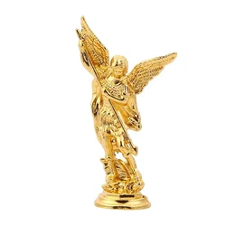 Exquisite Saint Michael Archangel Zinc Alloy Figurine - Guardian Statue (Gold)