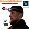 2MP Action Camera Head-mounted Lighting Camcorders 1000mah Built-in Battery Smart Sports Cam LED Headlamp 1080P Video Recorder 1