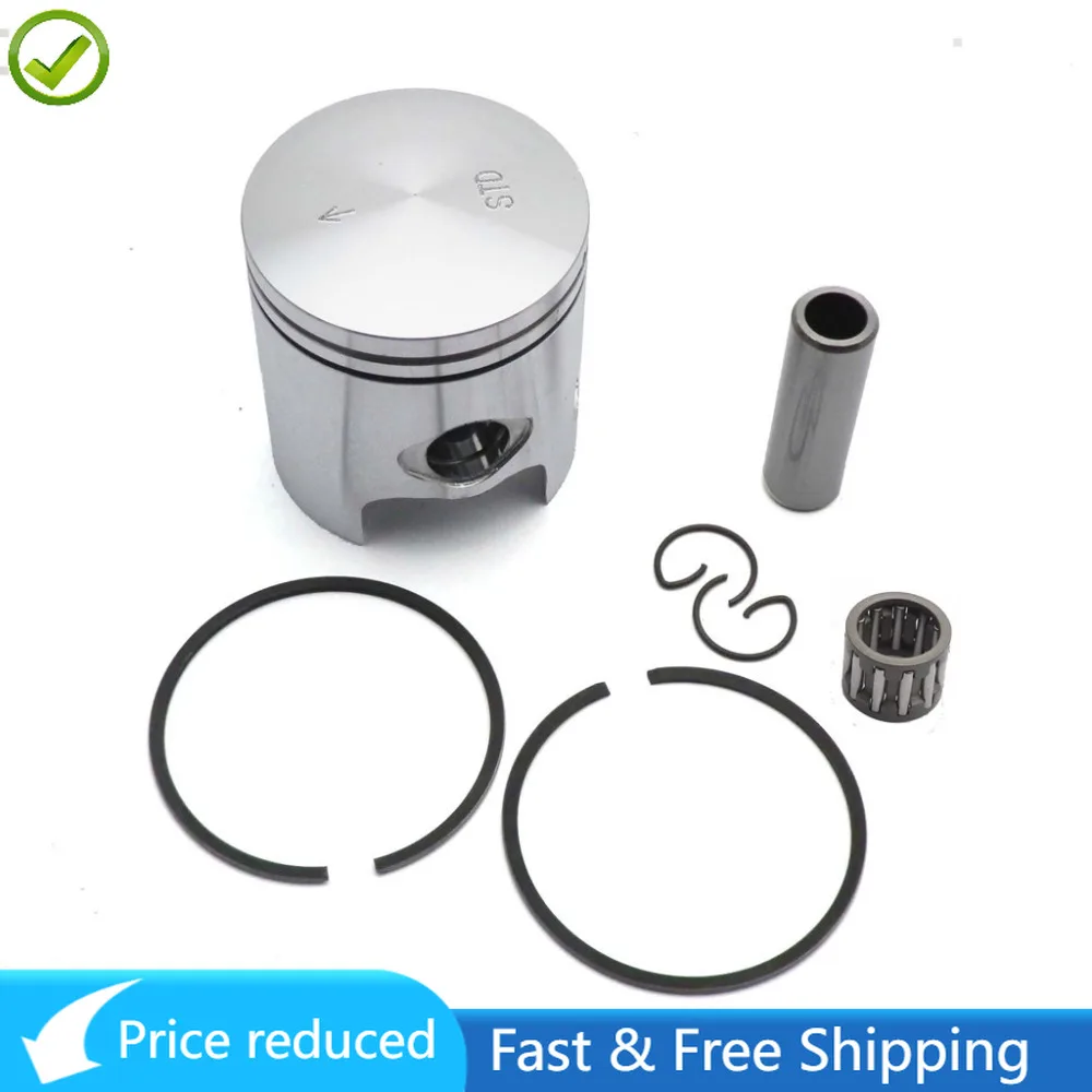 70cc Piston Rings Set 47mm with 12mm/10mm Pin Bearing for Yamaha Jog Minarelli 1PE40QMB Scooter ATV Moped Big Bore Parts