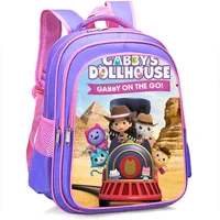 Children Gabby's Dollhouse Kindergarten Backpack Cartoon Gabby Cats Backpack School Bags Kids Anime Bookbag Girls Small Rucksack 2