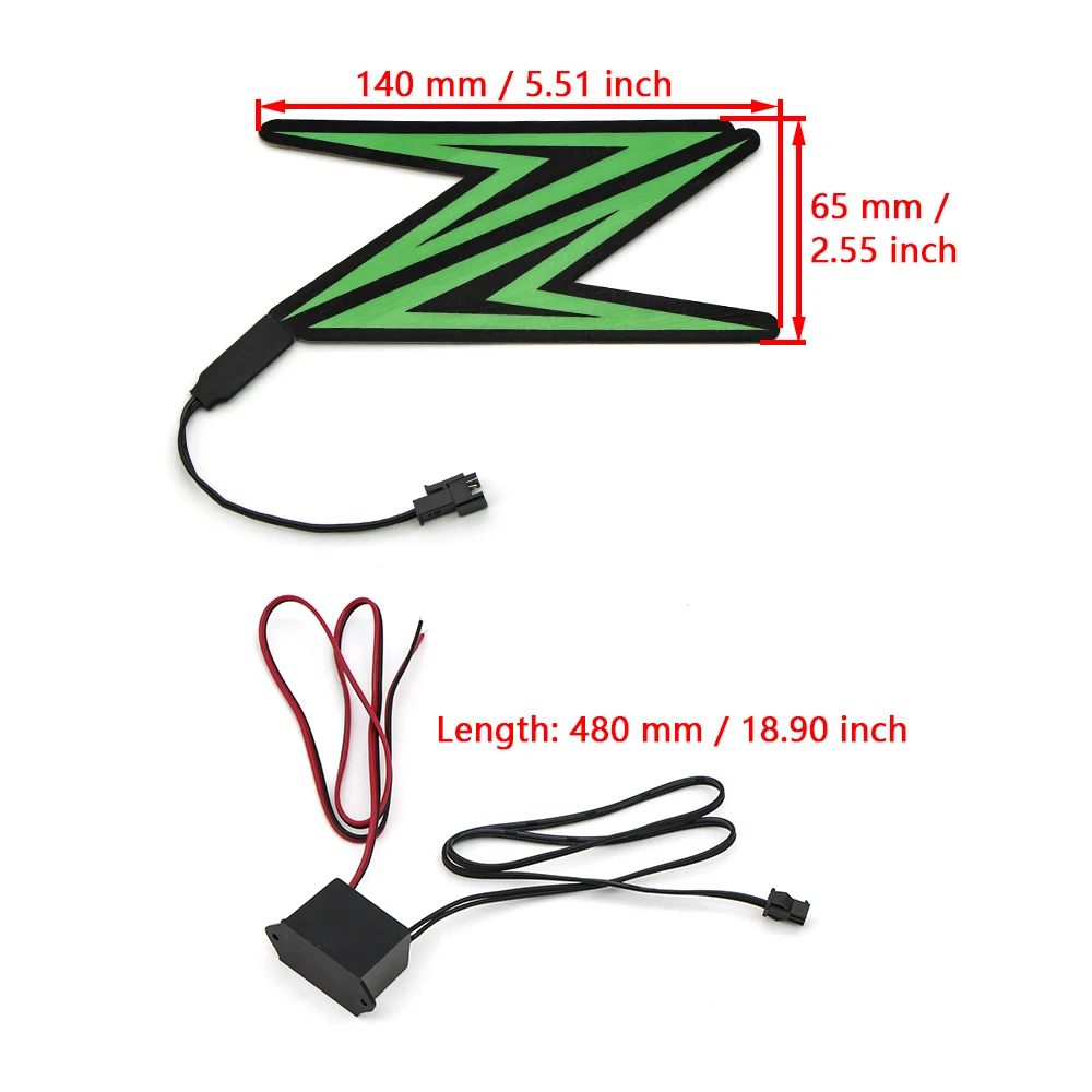 Motorcycle LED Light Sticker Signal Lamp For Kawasaki Z1000 Z900 Z800 Z750 Z650 Z400 Z300 Z250 Helmet Decoration Lamp Flashing motorcycle led lights motorcycle accessories