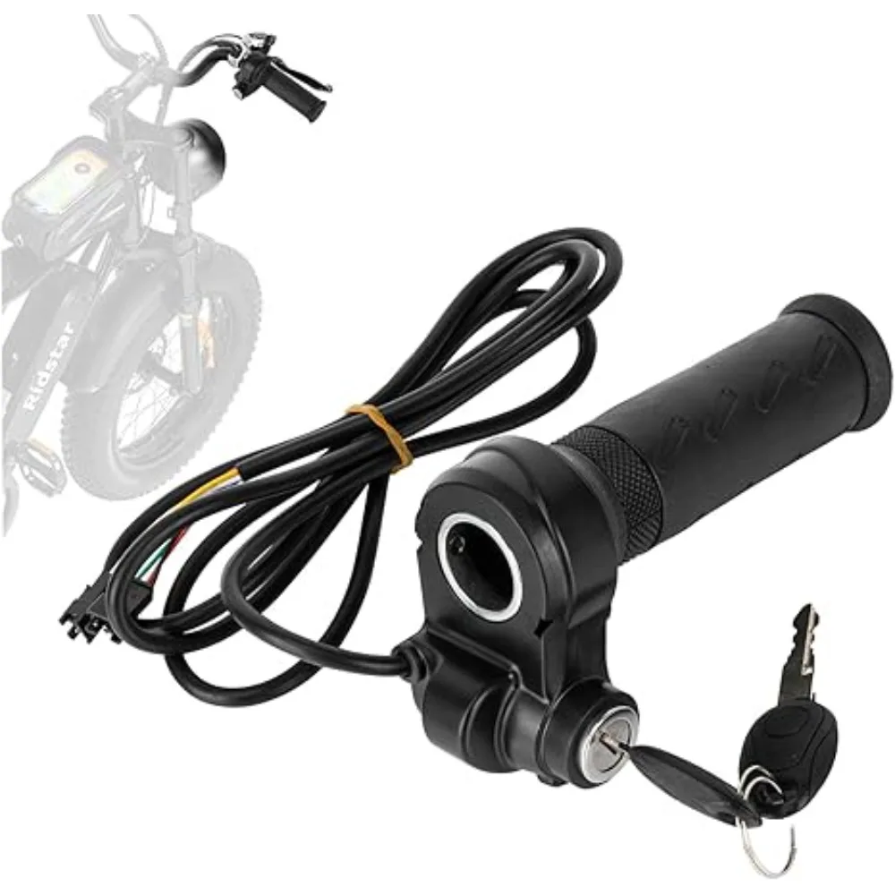 Universal Full Twist Ebike Throttle Controller with 2 Keys for Electric Bikes and Scooters, 22MM