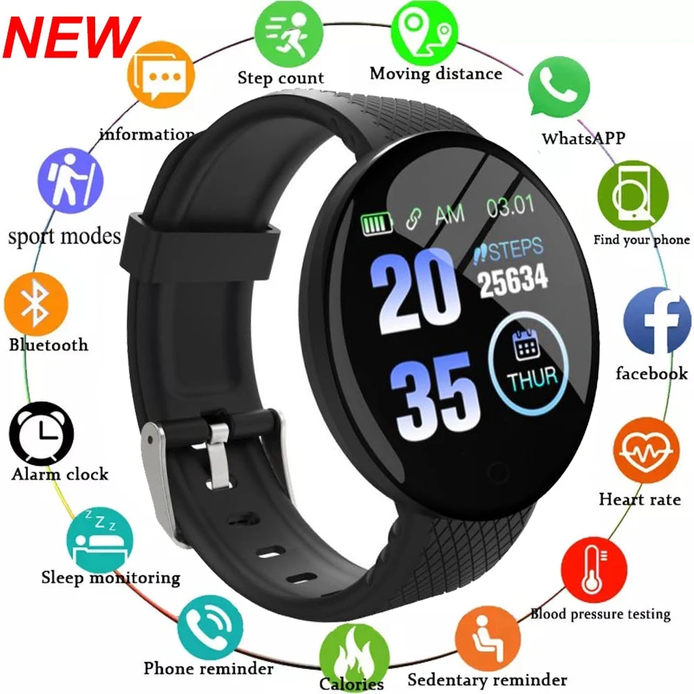 For Xiaomi Bluetooth Smart Watch Men Women Blood Pressure Heart Rate