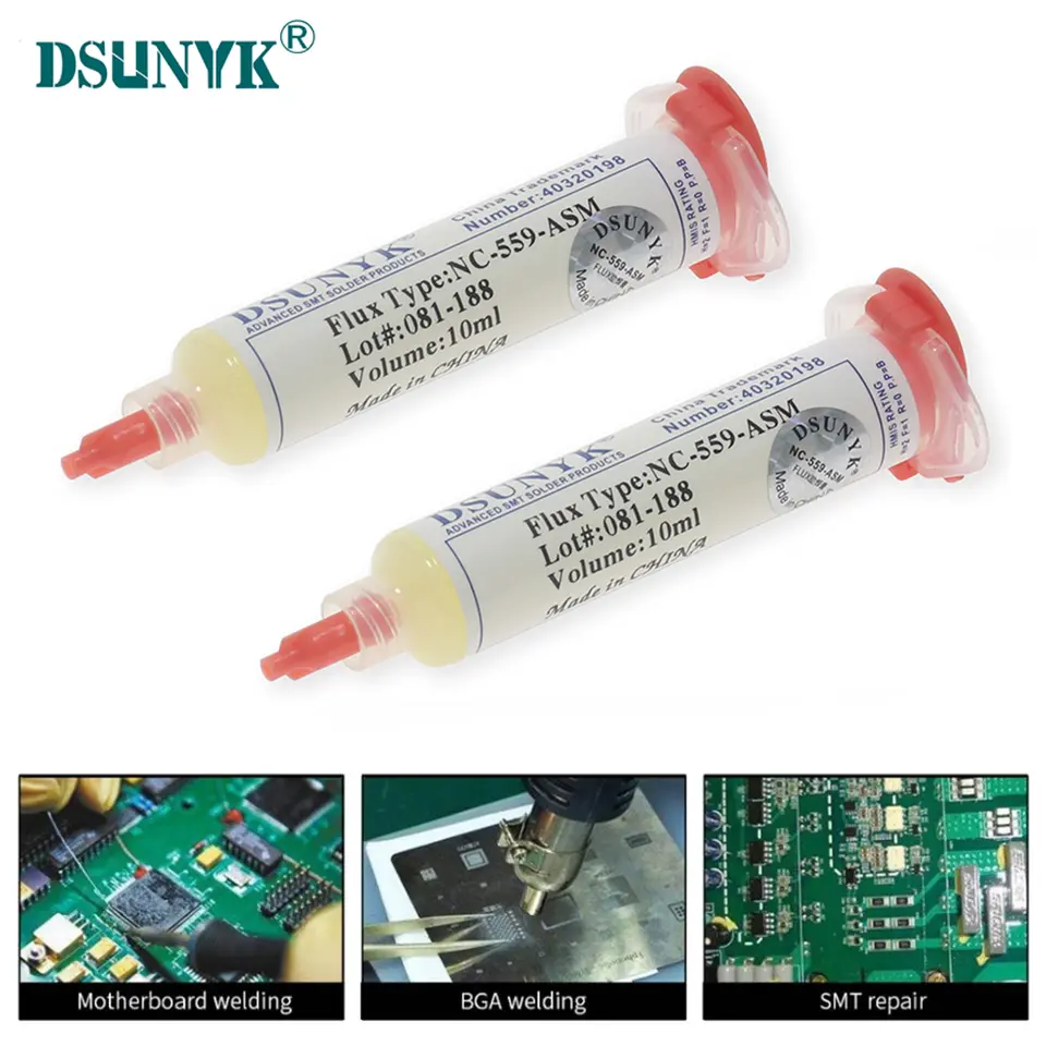 NC 559 Flux Syringe Flux for Soldering High Quality 10cc No Clean Original DSUNYK 559 Welding Flux Soldering for Electronics image 4