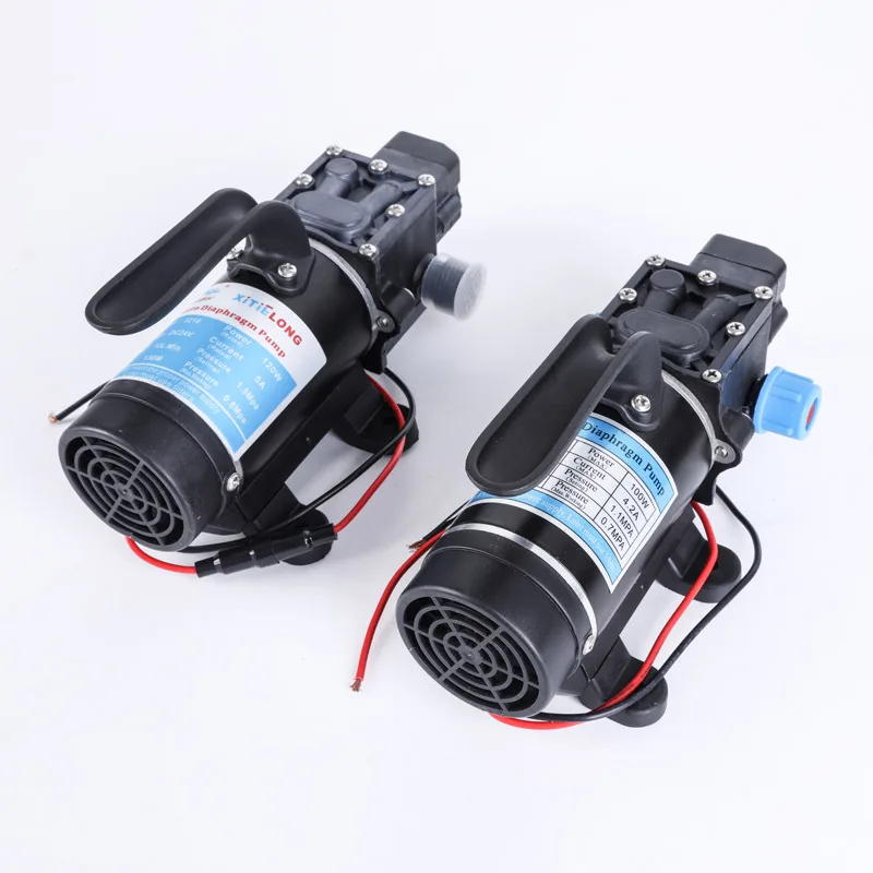 전기 물 펌프 자동 스위치 고압 농업용 다이어프램, 자체 프라이밍 정원 관개 물 분무기, 12V, 24V
