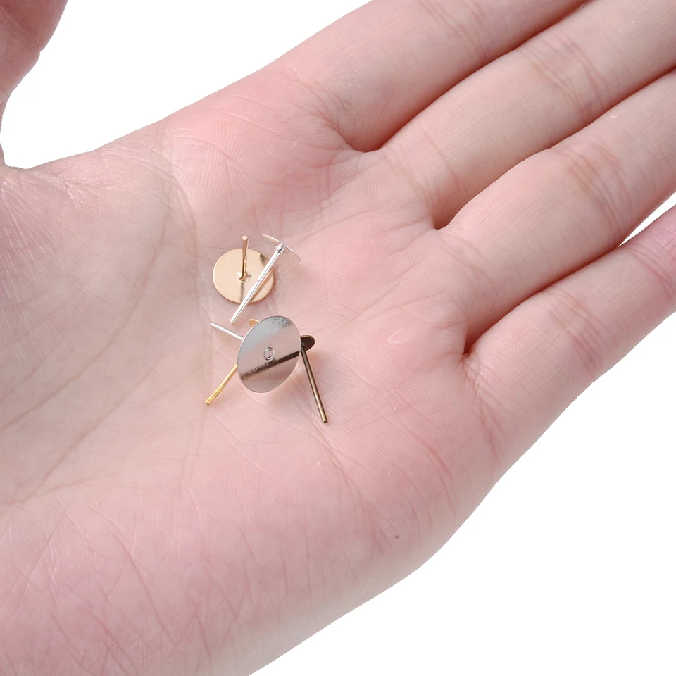 20 Pezzi/Lotto Ganci per Orecchini in Acciaio Inossidabile, Base per Orecchini a Cerchio, Accessori Fai-da-Te per Creazione di Gioielli  36
