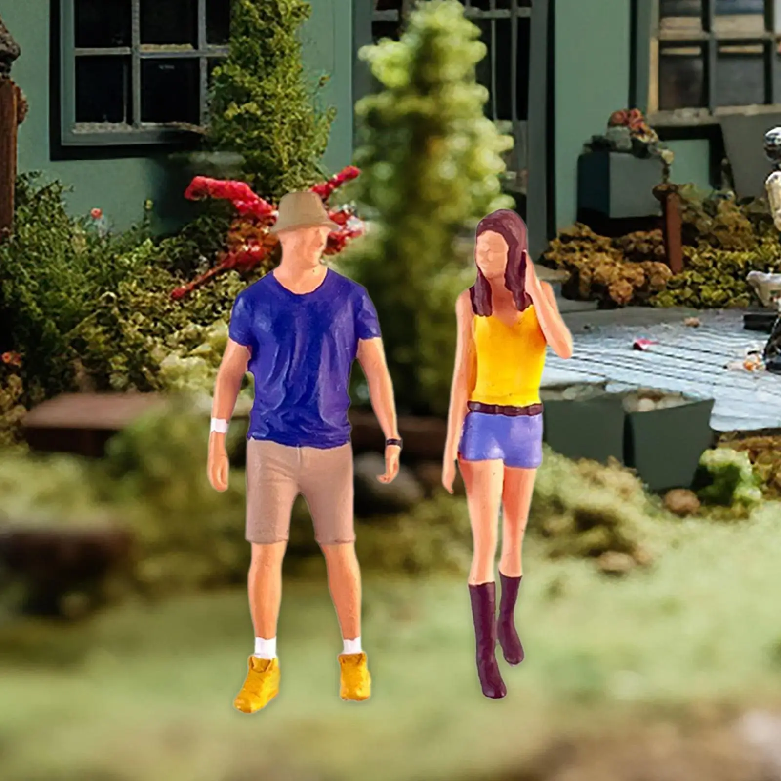 

Фигурки людей в масштабе 2x1:64 из смолы для микро-ландшафта «сделай сам», сказочный сад, песок, стол, компоновка железнодорожной станции