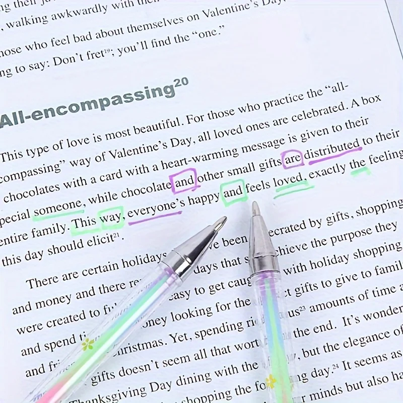 10pcs 레인보우 펜 볼펜 0.8mm 멀티 컬러 잉크 롤러 펜 검은 종이 드로잉 페인트 학교에 대 한 형광 형광펜