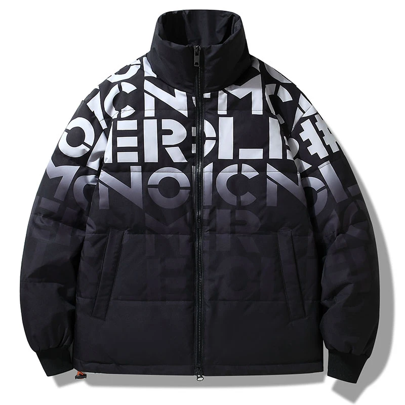 Men Winter Down Jacket Men 2022 New Fashion Casual Waterproof Loose