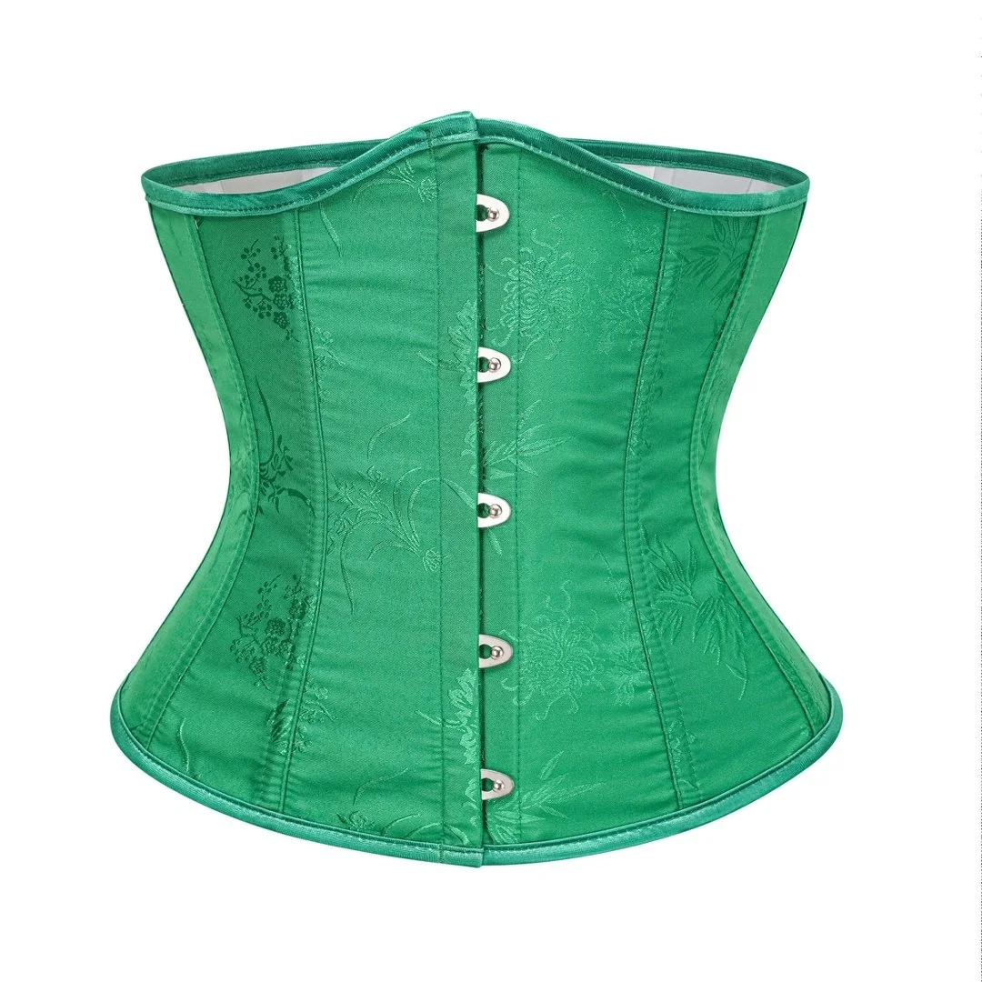 Elegant Wine Red Underbust Corset for Waist Training - Gothic Fashion