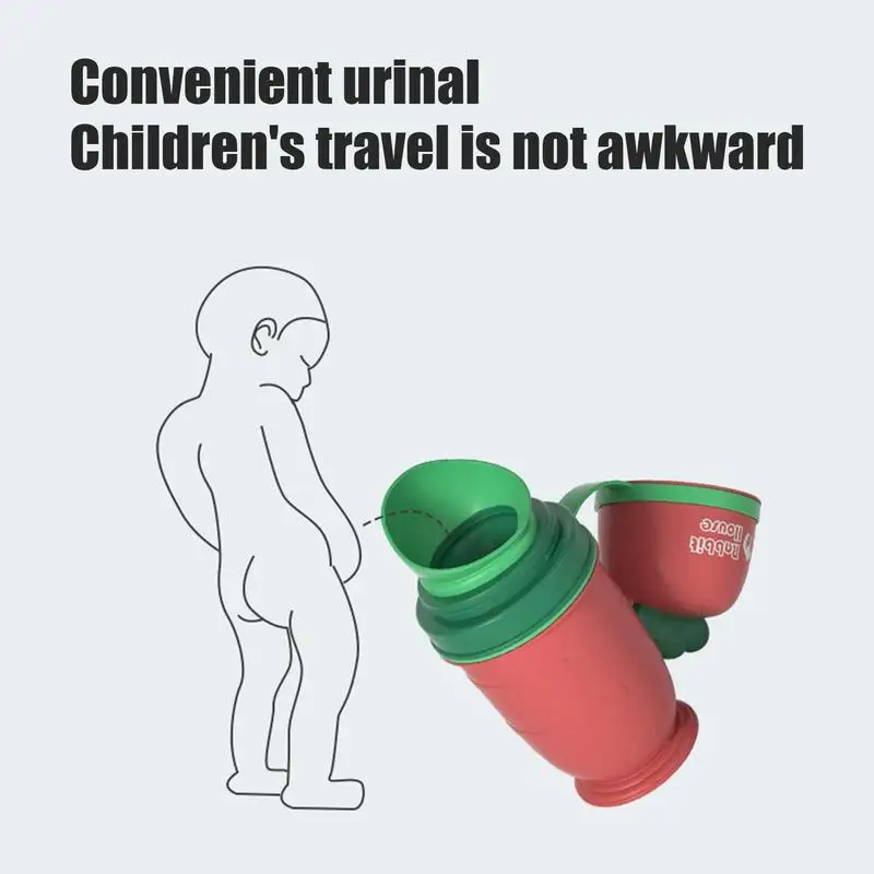 Portable Baby Urinal Bottle Outdoor Car Travel Anti-leakage Potty Kids Convenient Emergency Toilet Training Jar With Funnel 5