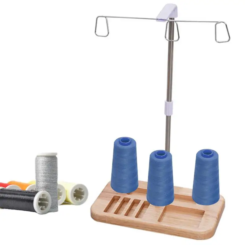 

Thread Spool Holder Thread Organizer Wooden Base Embroidery And Sewing Machines Thread Rack For Spools Thread Embroidery Thread