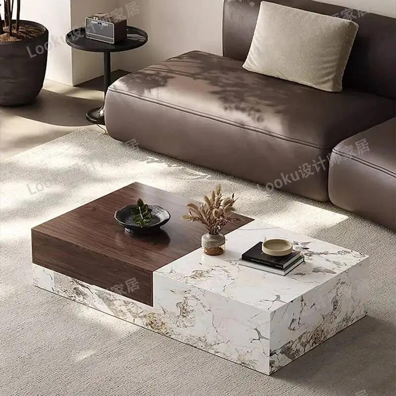 Modern Luxury Coffee Table Decoration Nordic Clear Designer Side Table ...