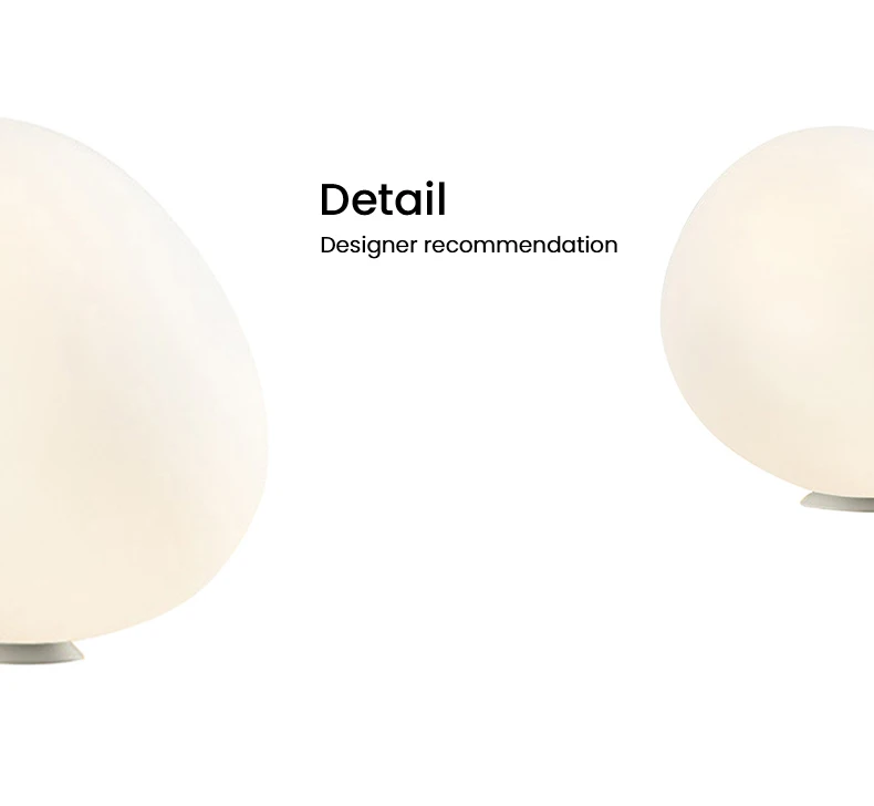 Description Picture 5 of itemNordic Designer Simple Study Pebble Egg Shaped Bedroom Bedside  Portable Lamp Creative Gift Decorative Table Lamp desk light