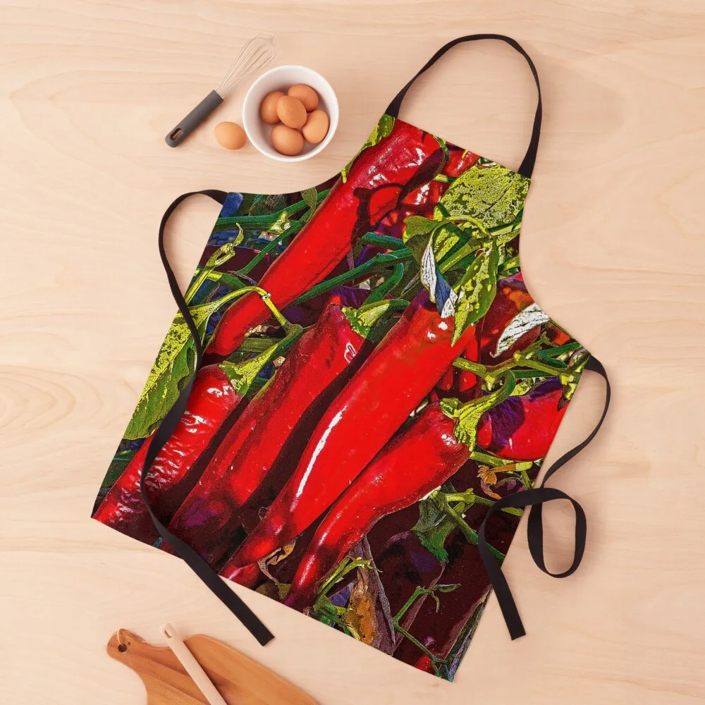 Red Chili Peppers in New Mexico Apron Home Utensils Home Supplies Cooking Clothes carpenter Apron