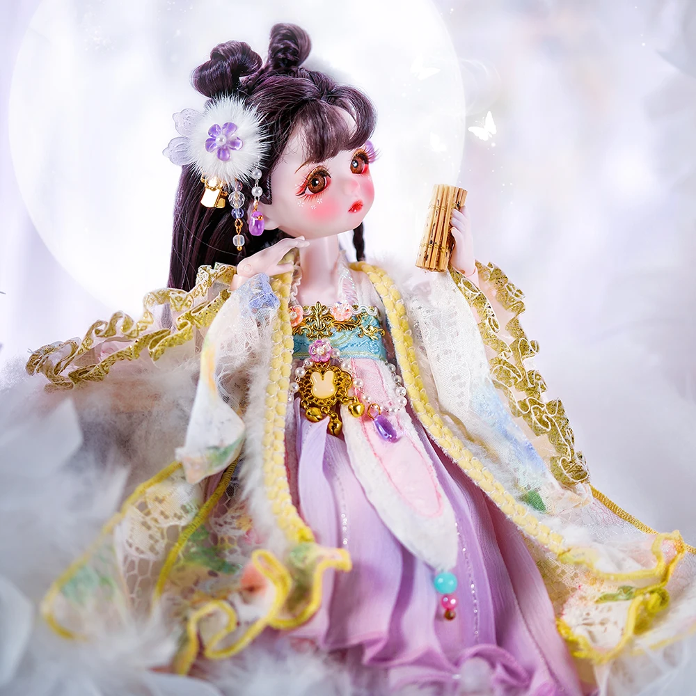 

DBS сказочная кукла мечты 1/6 BJD фиолетовая луна кролик механическое суставное тело с макияжем девушки SD