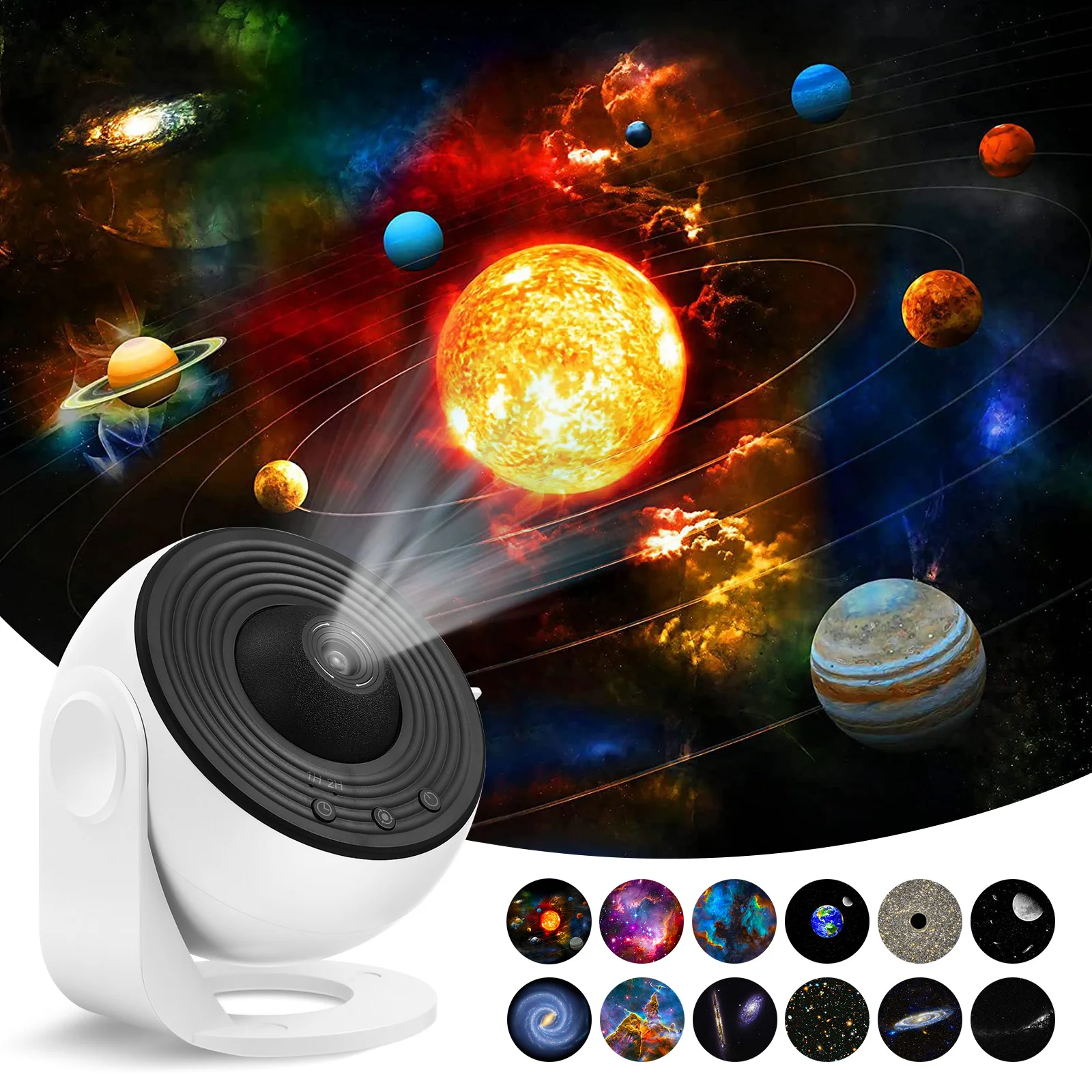 

Night Light Projector Projector Projector Universe Night Sky Party Quiet Bedroom Light with Film Discs for Kids Adults Bedroom