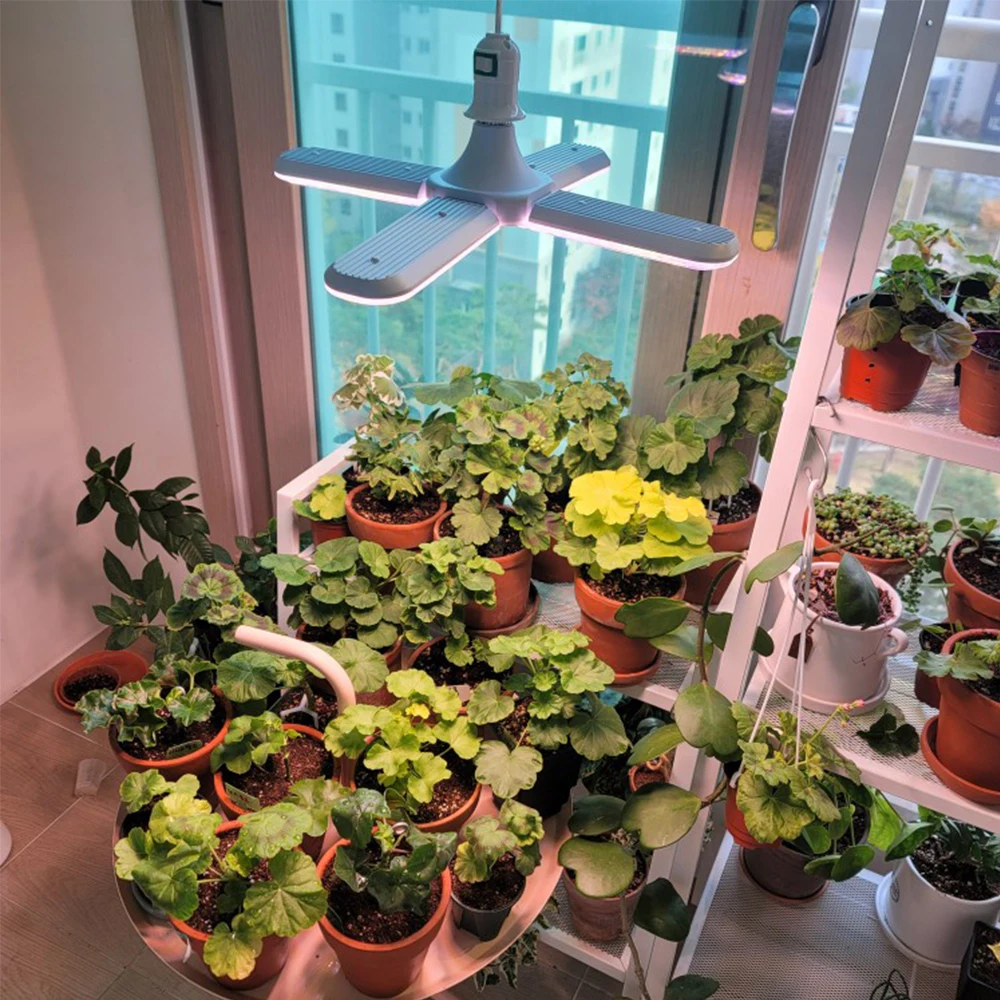 Full Spectrum Floding Plant Growing Light Set 24W 36W 48W SMD2835 For Hydroponics Vegetables Flowering Plants IP65