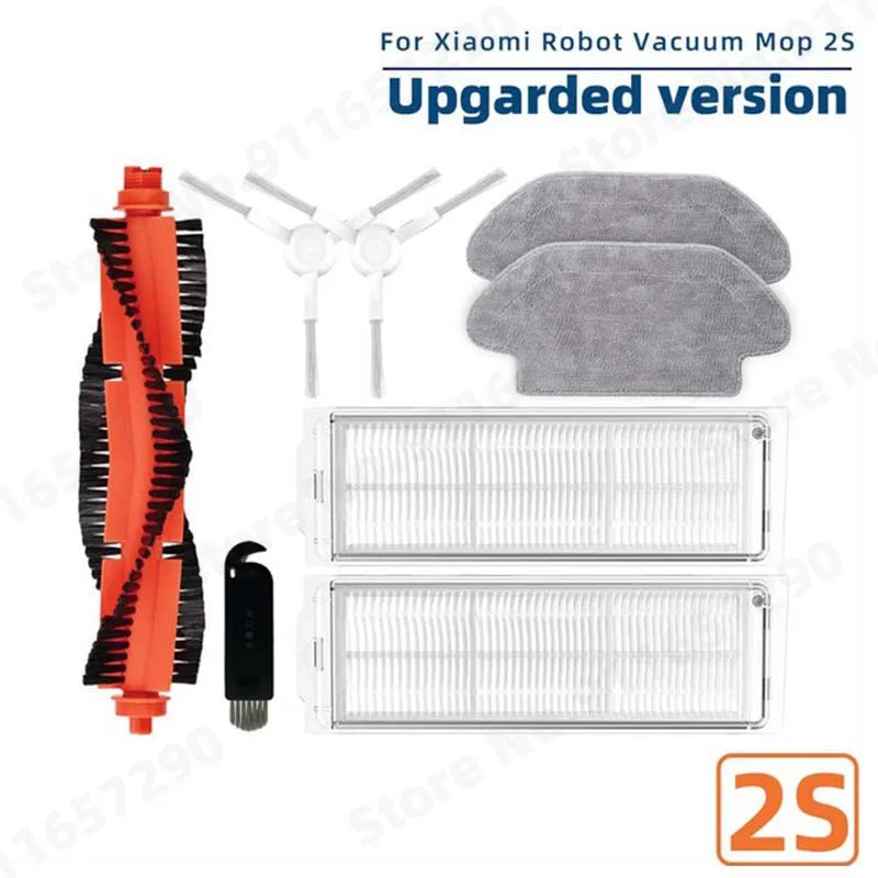 SUPENG Kit Ricambi Per Xiaomi Mi Robot Vacuum Mop 2S / 3C / XMSTJQR2S / B106CN | Include Filtri Hepa, Spazzole Laterali, Panni In Microfibra - 2