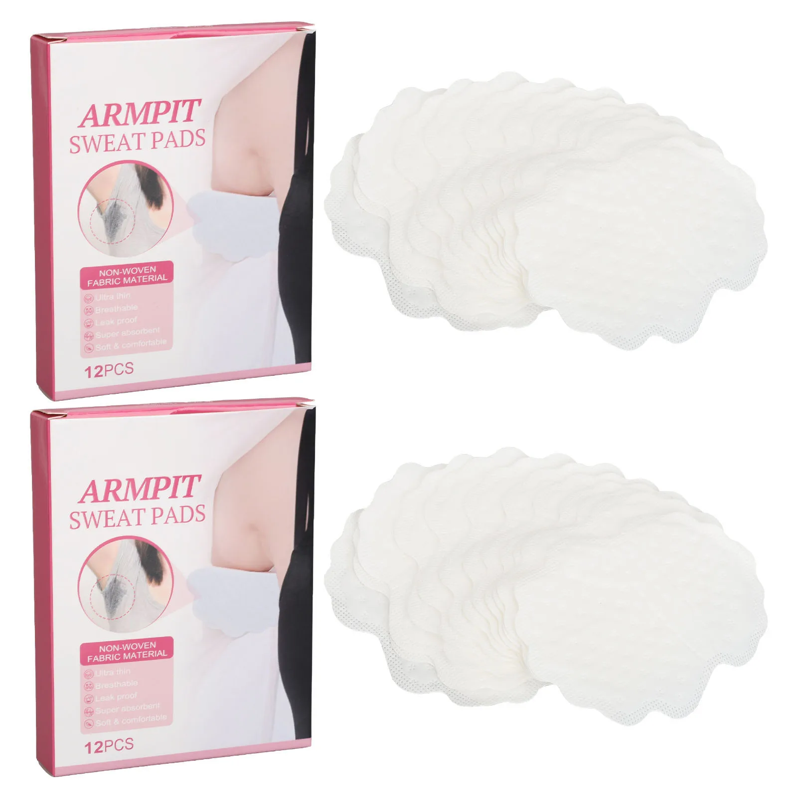 

Poratble Underarm Sweat Pads Waterproof Ultra Thin Breathable Hypoallergenic Armpit Sweat Pad