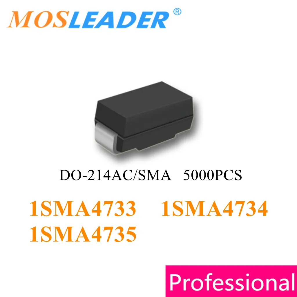 

Mosleader 5000PCS SMA DO214AC 1SMA4733 1SMA4734 1SMA4735 1SMA4733A 1SMA4734A 1SMA4735A Made in China