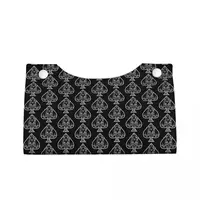 Custom Ace Of Spades Gothic Skull Poker Tissue Box Cover for Bathroom Car PU Leather Rectangular Facial Tissue Box Holder 2