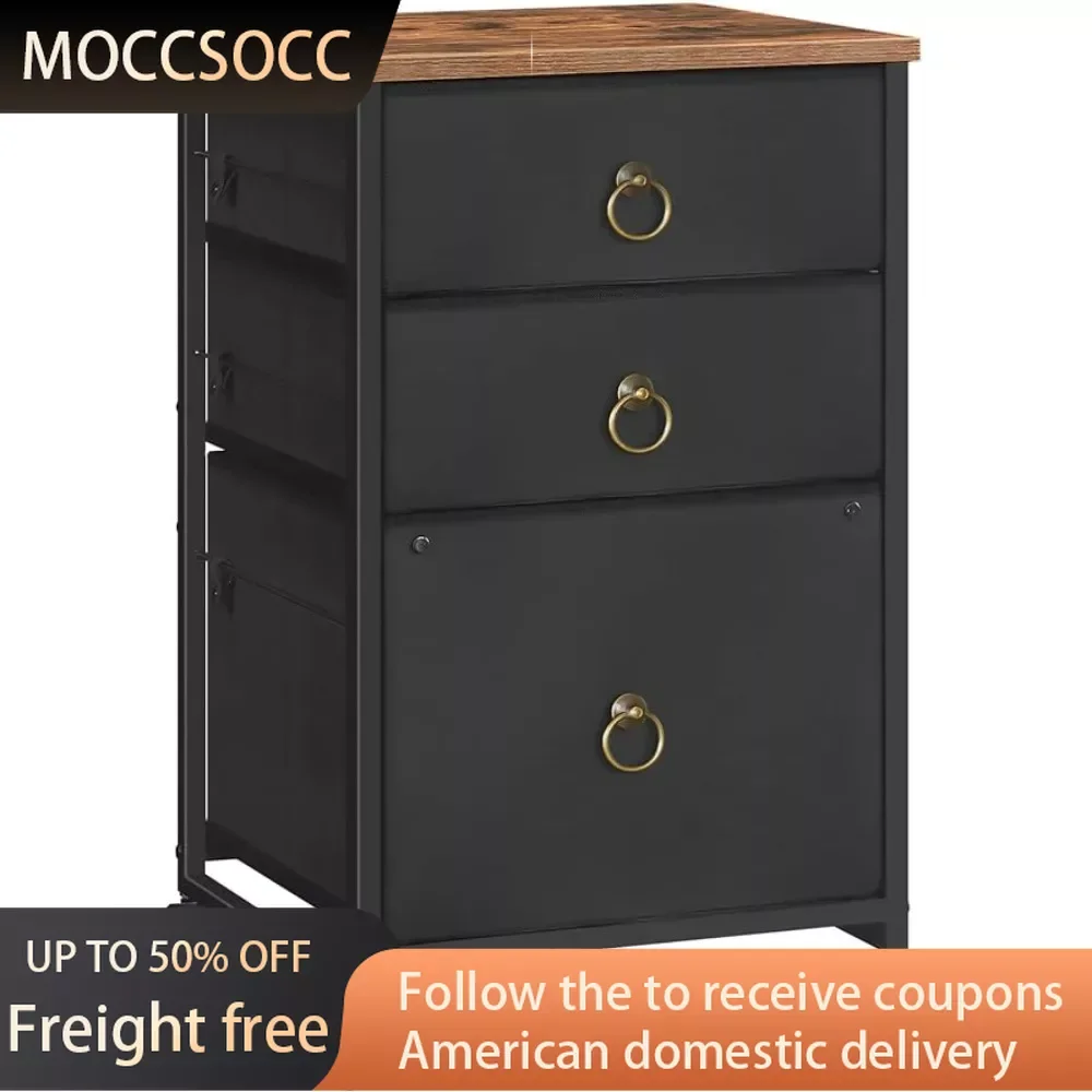 for letter sized documents metal filing cabinet under desk file cabinet with 5 wheels and hanging file folders low furniture 3-Drawer Mobile File Cabinet Vertical Filing Cabinet for Home Office Documents for Documents Comfortable Furniture With Drawers