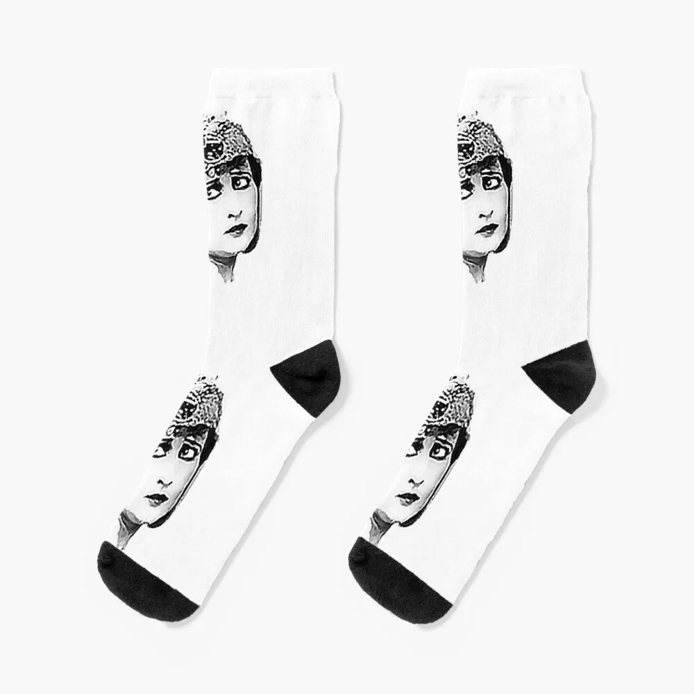 

silent film actress black and white movies Socks Antiskid soccer hiphop snow hiking Designer Man Socks Women's