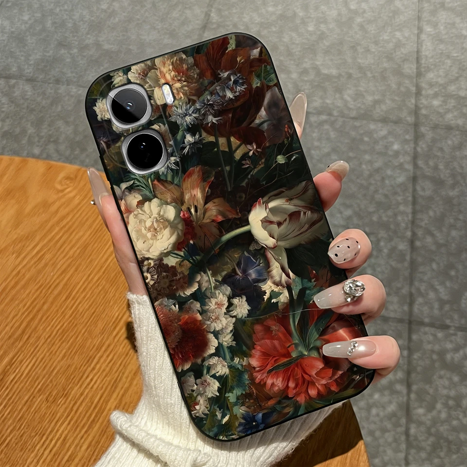 Cute Animal Bowknot Star Koi Pattern Soft Matte Silicone Shockproof Protective Phone Case