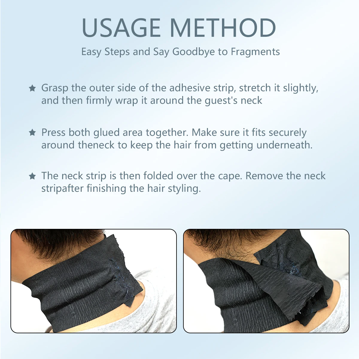 Salon Professional Haircut paper Disposable Hairdressing Collar Haircut Covering Neck Paper Stretchable Roll Cutting  Accessory 2