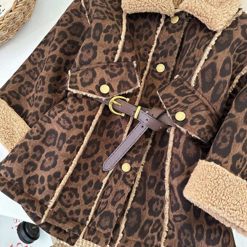 Girls' printed cotton jacket back view