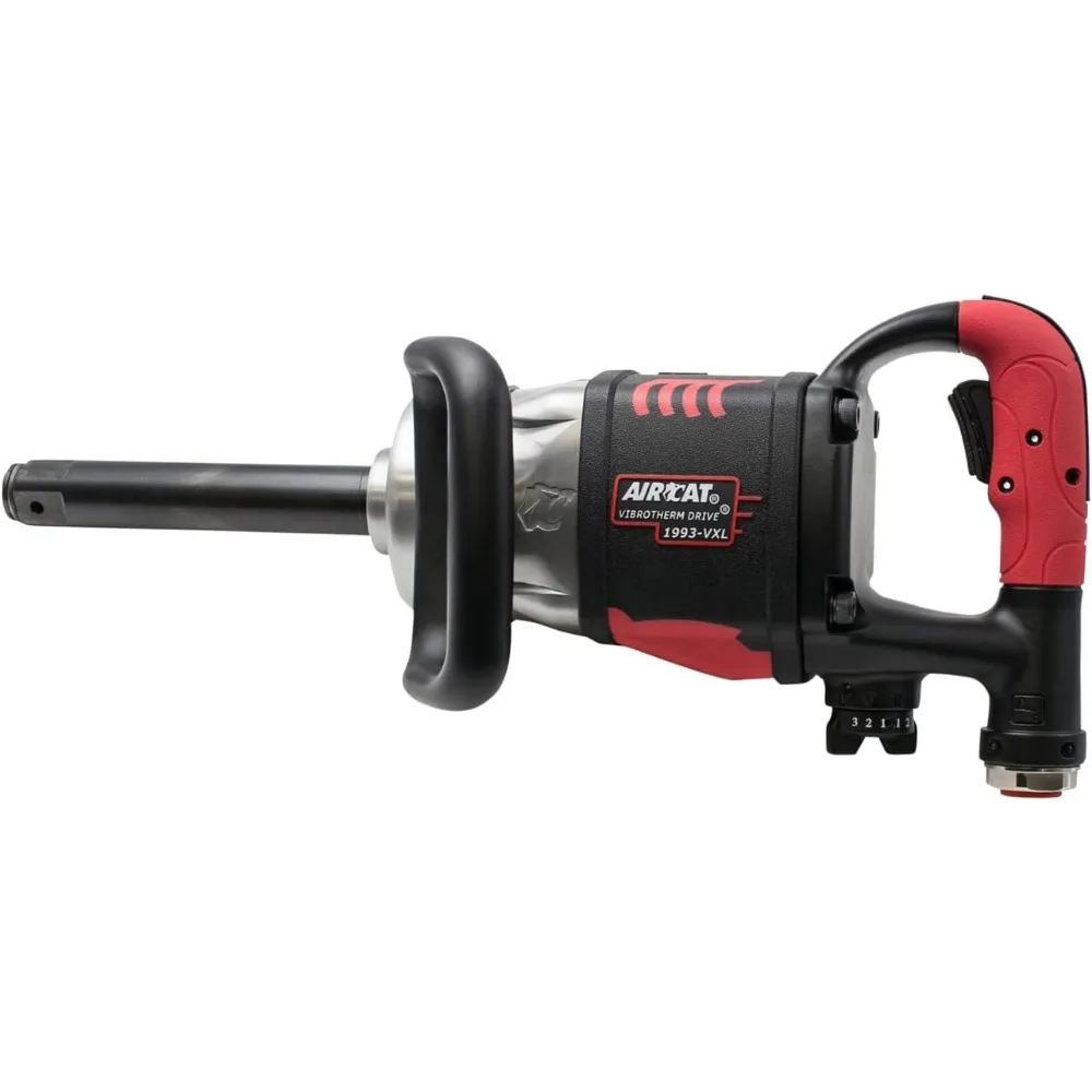 

AIRCAT Pneumatic Tools 1993-VXL: 1-Inch Vibrotherm Drive Composite Straight Impact Wrench 2,300 ft-lbs - 7-Inch Extended Anvil