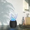 U Shape Sonic Electric Toothbrush 360 Degree Mouth Cleansing Automatic Silicone Toothbrush Cold Blue Light Teeth Whitening Brush 6