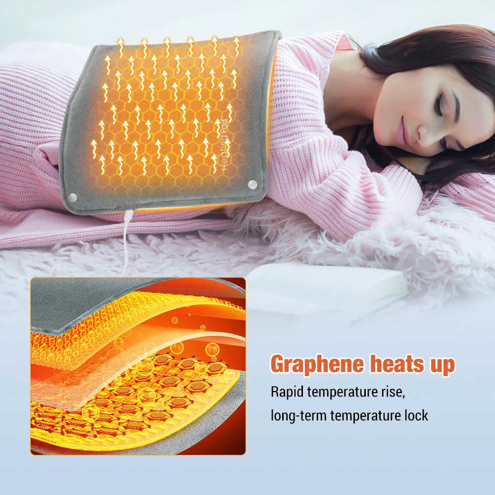 30*50cm Heating Pad Graphene USB Smart Thermostat Hand Warmer Winter Office Hand Warming Artifact Hand Warming Bag for Body Pad