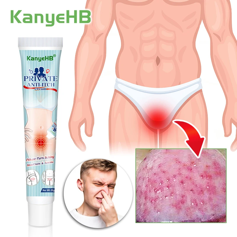 1pcs Men's Antibacterial Cream Anti-itch Anti-fungal Penis Pruritus Private Odor Psoriasis Cream Rash Jock Itch Eczema G015 antibacterial anti fungal cream