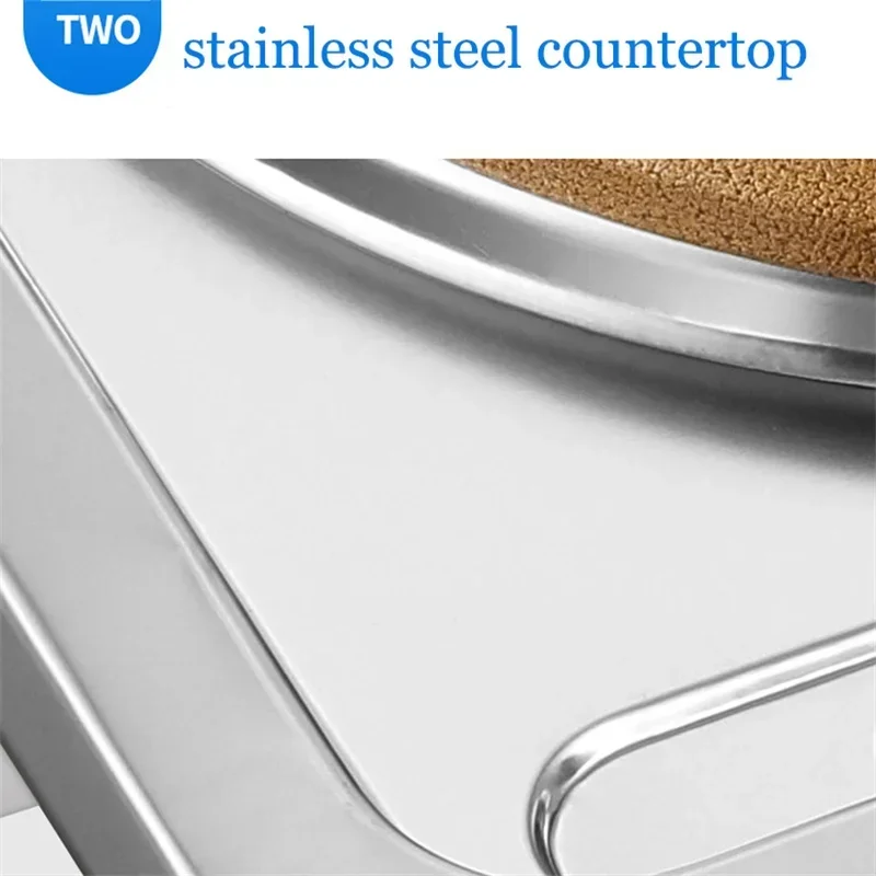 Commercial Hotel Restaurant Fierce Fire Stoves Stainless Steel High Pressure Liquefied Gas Cooktop Kitchen Stir-fry Gas Cooker