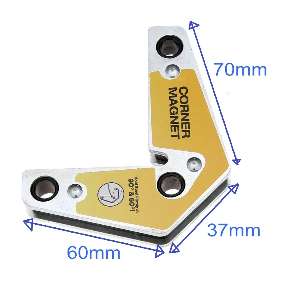 2Pcs Strong Welding Corner Magnet Holder Industrial Internal & External Right Angle Fixator 60 90 Angle Neodymium Magnetic Clamp
