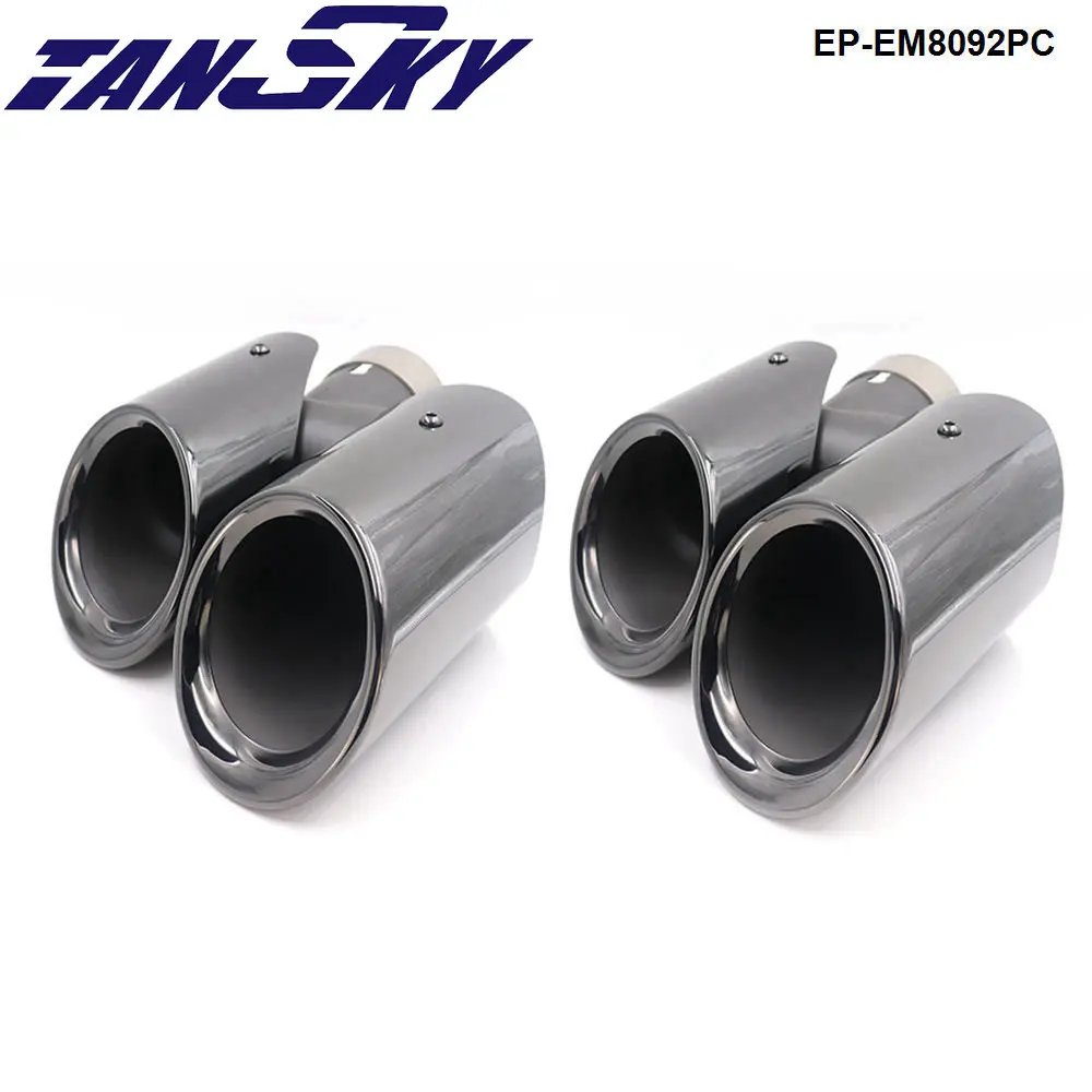 Chrome 304 Stainless Steel Exhaust Muffler Tip For Porsche 14 macan EP