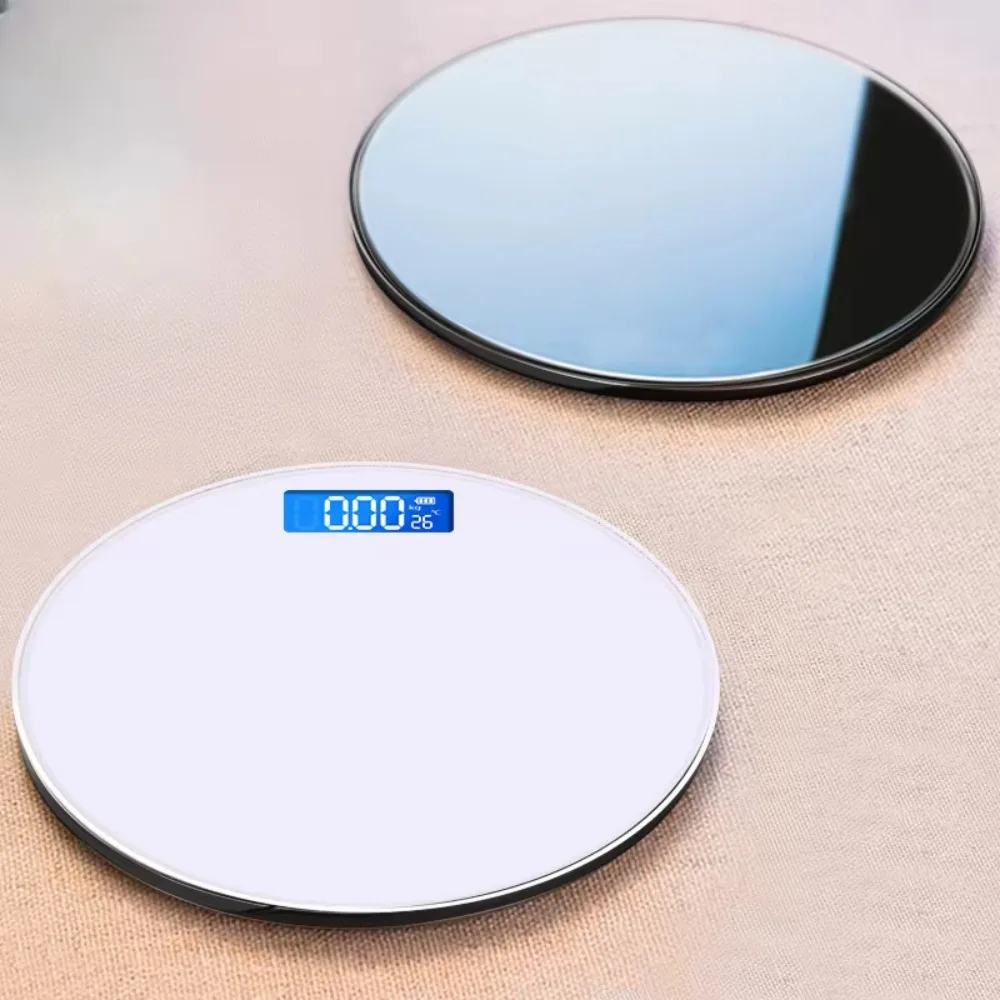 Round Solid Color Health Scale Body Fat Scale Accurate High-end Weight Household Adult Electronic Human Body Weight