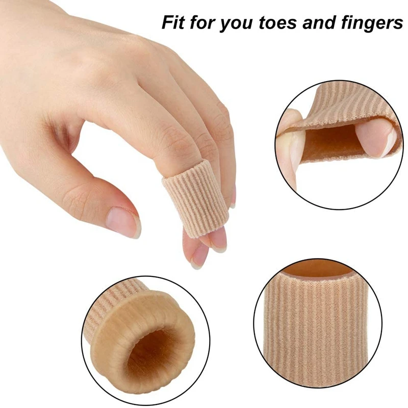 Fabric Toe Separator Finger Protector Applicator Corn Callus Remover Bunion Corrector Pedicure Tools Pain Relief Tube Foot Care