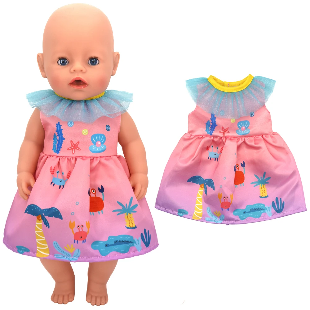 43cm Baby Doll Clothes Animal Romper 17 inch Dolls Clothes Children Xmas Gift Toys Wears