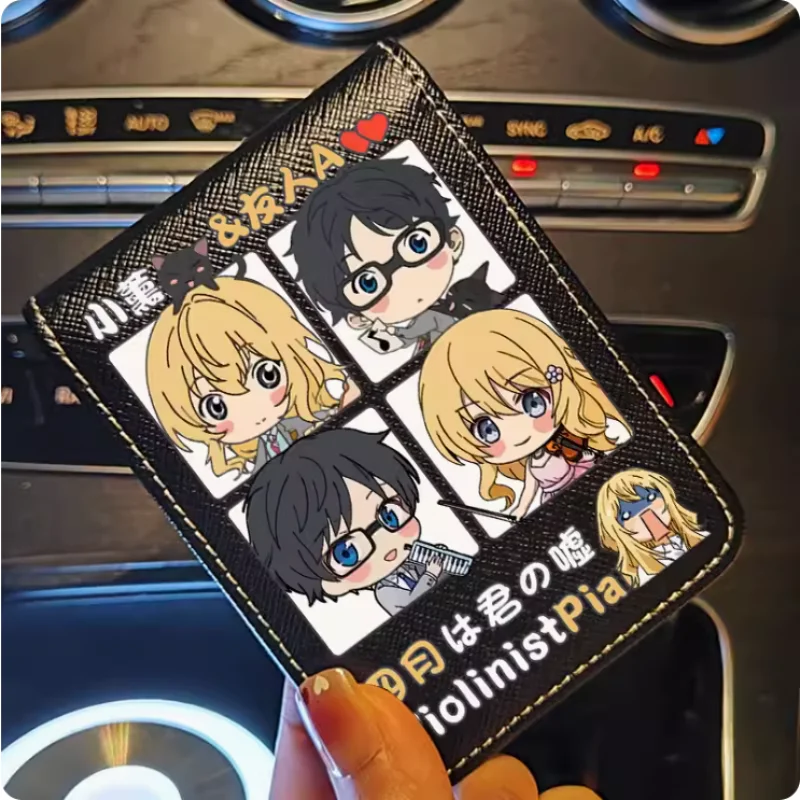 Anime Your Lie in April Cartoon Fashion Wallets PU Purse Card Holder Money Bag Gift B1295 Cosplay