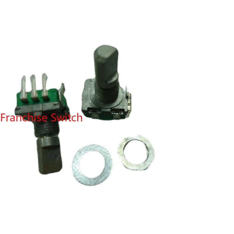 

10PCS EC11 Vehicle-mounted Digital Pulse Stepping Encoder Switch 20-bit Handle Length 15mm.