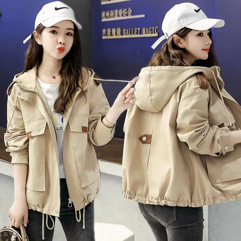 

Casual Jacket Female Spring and Autumn Student Korean Version Loose BF Short Baseball Uniform 2022 New ins Tide Tooling Jacket W