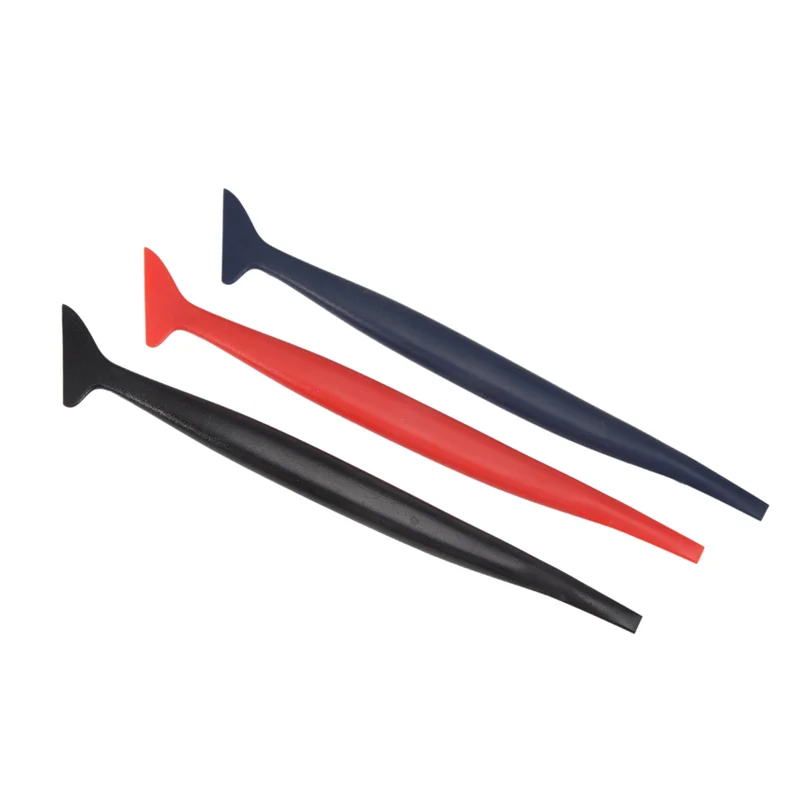 트렌딩 자동차 랩핑용 유연 마이크로 스퀴지 곡선 슬롯 틴트 도구 세트 3 in 1 (차량 W 설치용 다양한 경도)