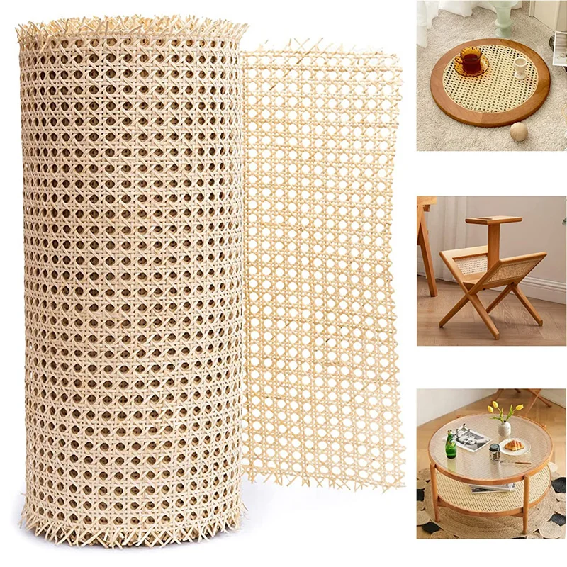 45x350cm Wide Rattan Woven Tape Woven Open Grid Cane For Furniture Cabinet Chair Ceiling plastics rattan webbing