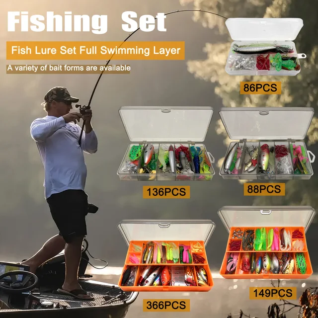 Fishing Lure Kit with Tackle Box 4
