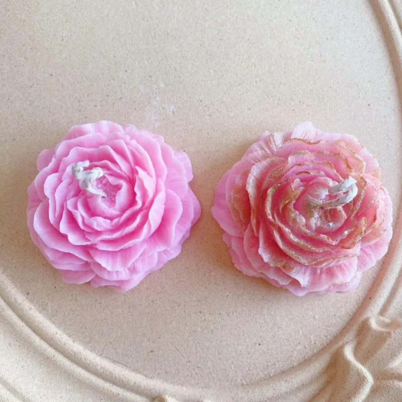 Low Temperature Candles Luminous Quicksand Camellia Rose Candle40Coconut Wax Soy Wax Good Tear and Pull Sexy Candle