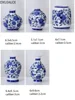 DXUIALOI Chinese antique mini applique small vase ceramic crafts living room desktop hydroponic vase home decoration 6